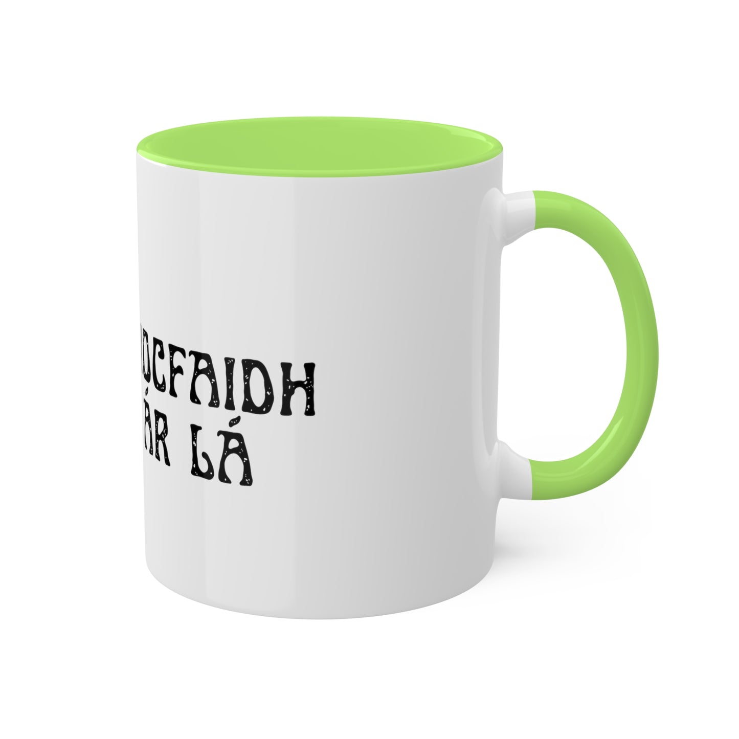 Irish Tricolour United Ireland Tiocfaidh ár lá with Black Fist Erin go Bragh Irish Republican Colourful Mug