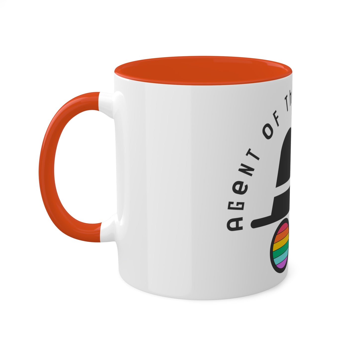 LGBTQ Plus Rainbow Agent of The Gay Agenda Spy Gay Queer Trans Rights Lesbian Pride Colourful Mug