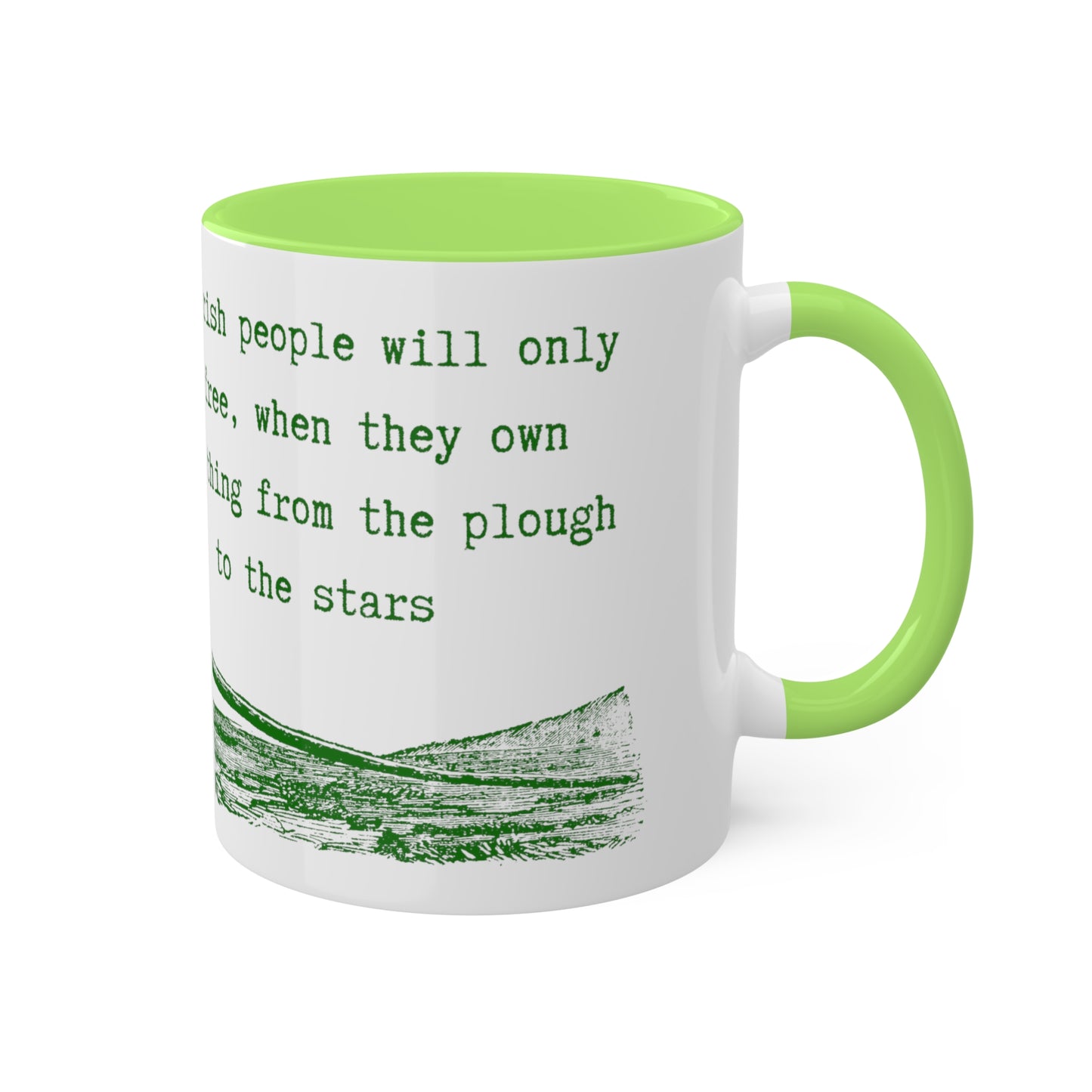 Irish United Ireland James Connolly Quote Plough To The Stars Irish Republican Fenian Colourful Mug