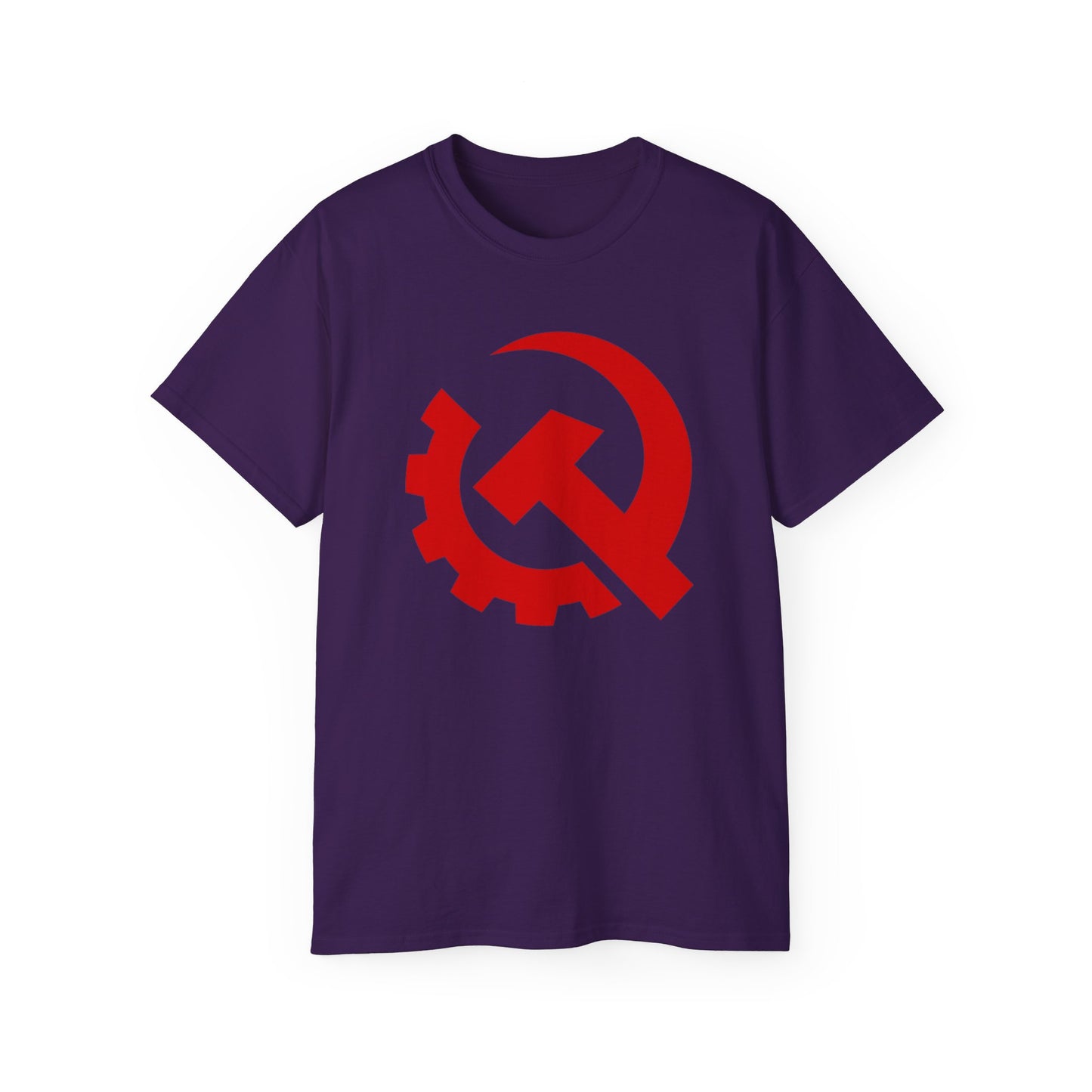 Leftist Industrial Style Hammer and Sickle Socialist Communist Unisex Ultra Cotton Tee