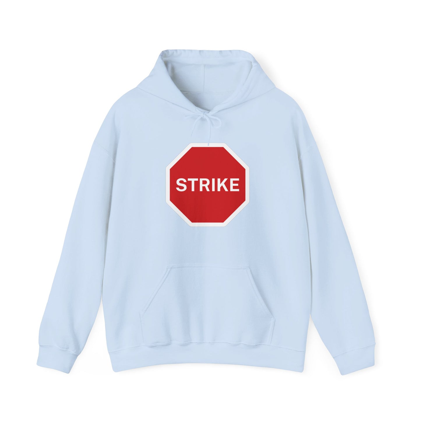 Labour Union Strike Stop Sign Red Leftist Socialist Trade Union Hoodie Unisex Heavy Blend Hooded Sweatshirt
