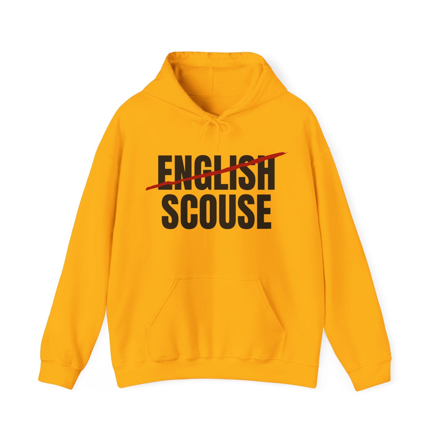 Scouse Not English Liverpool Scouser People's Republic of Liverpool Unisex Heavy Blend Hooded Sweatshirt
