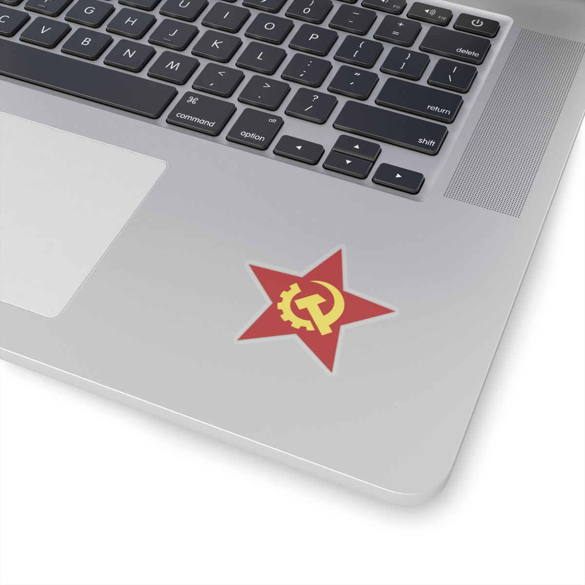 Red Star with USSR Industrial Style Hammer and Sickle Communist Leftist Bubble-free Sticker