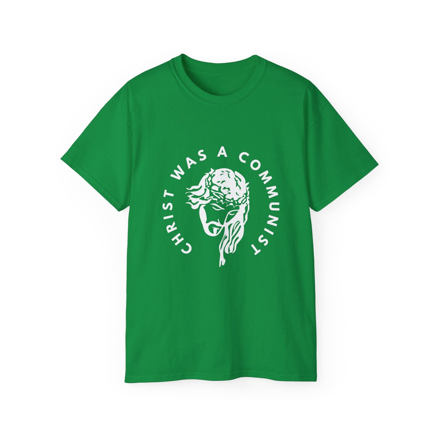 Christ Was a Communist Jesus Leftist Unisex Ultra Cotton Tee