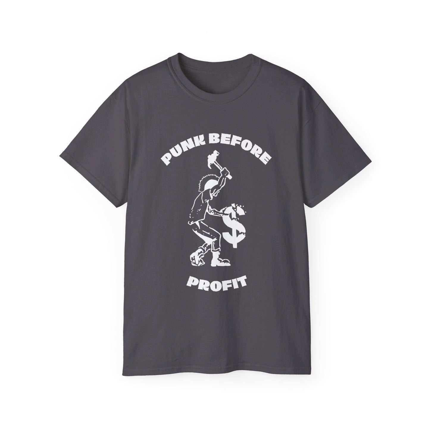 Punk Before Profit Music Anti Capitalist Leftist Unisex Ultra Cotton Tee
