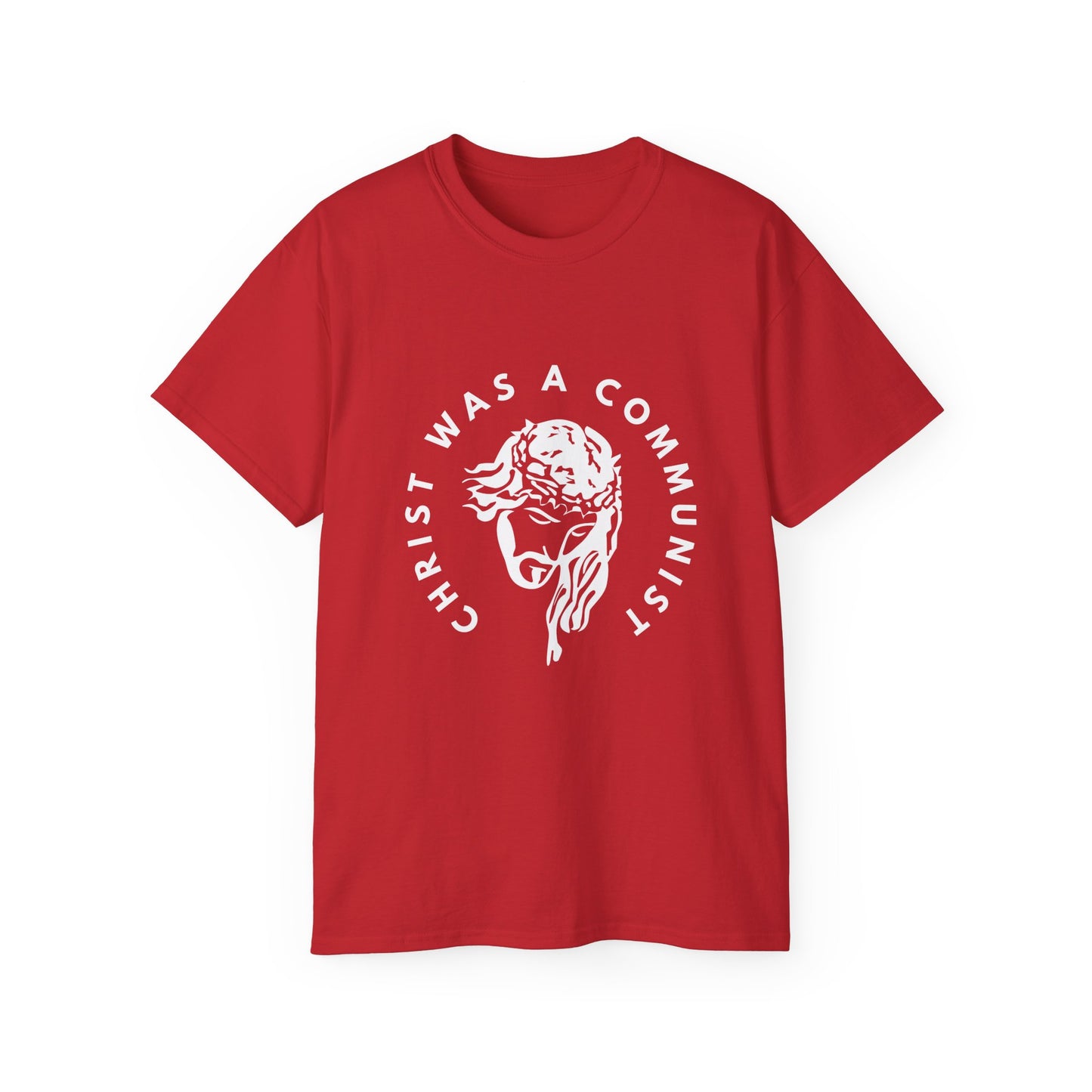 Christ Was a Communist Jesus Leftist Unisex Ultra Cotton Tee