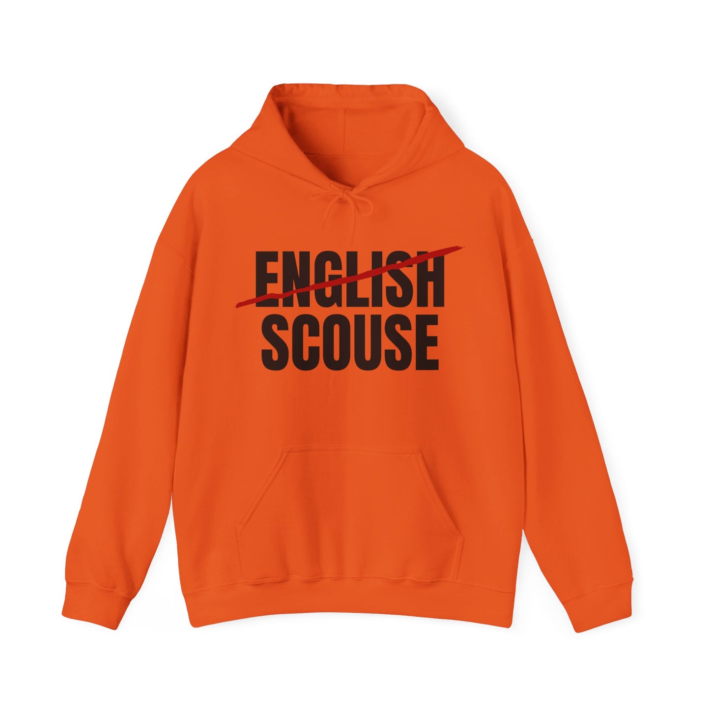 Scouse Not English Liverpool Scouser People's Republic of Liverpool Unisex Heavy Blend Hooded Sweatshirt
