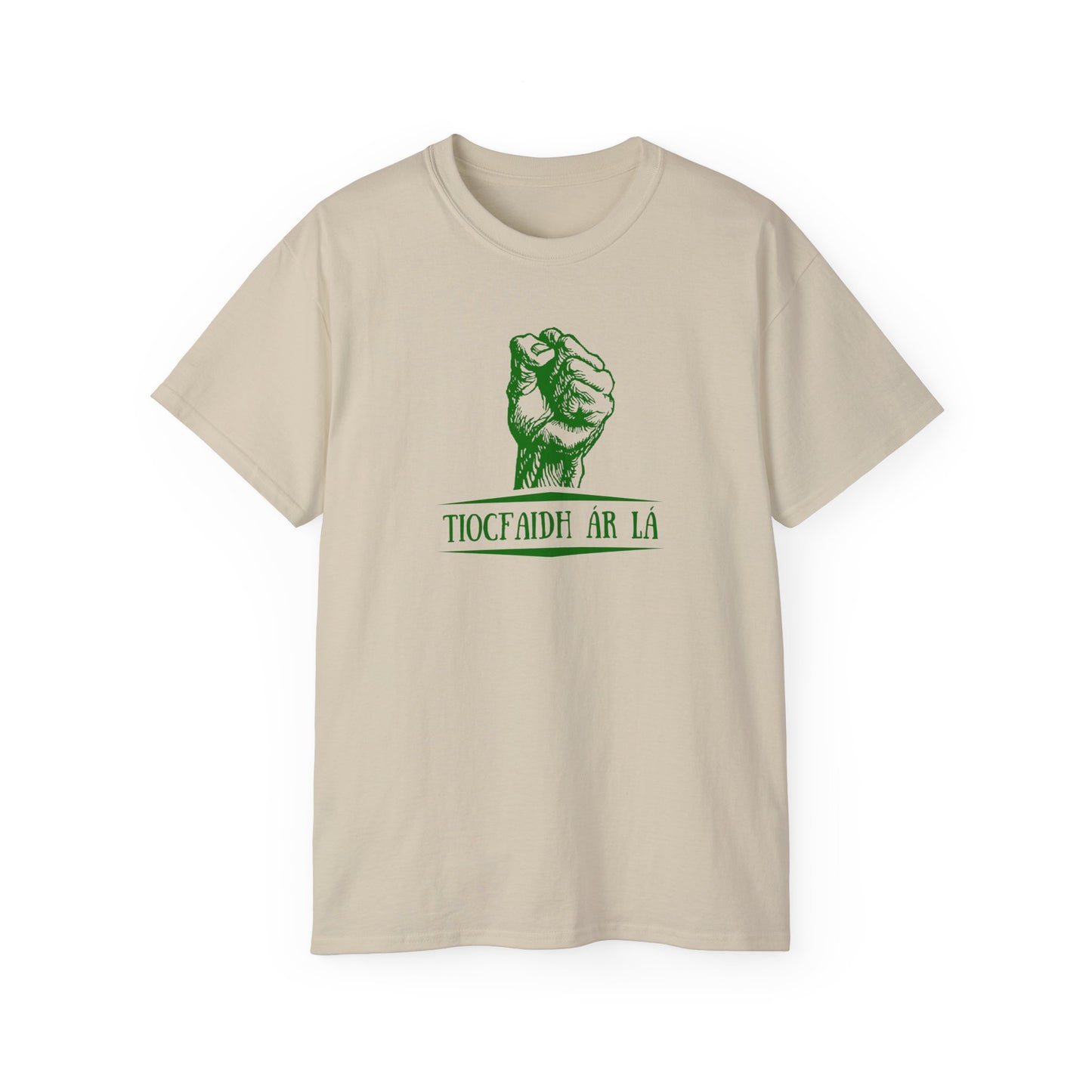 United Ireland Tiocfaidh ár lá Fist Our Day Will Come Irish Republican IRA Erin go Bragh Fenian Unisex Ultra Cotton Tee