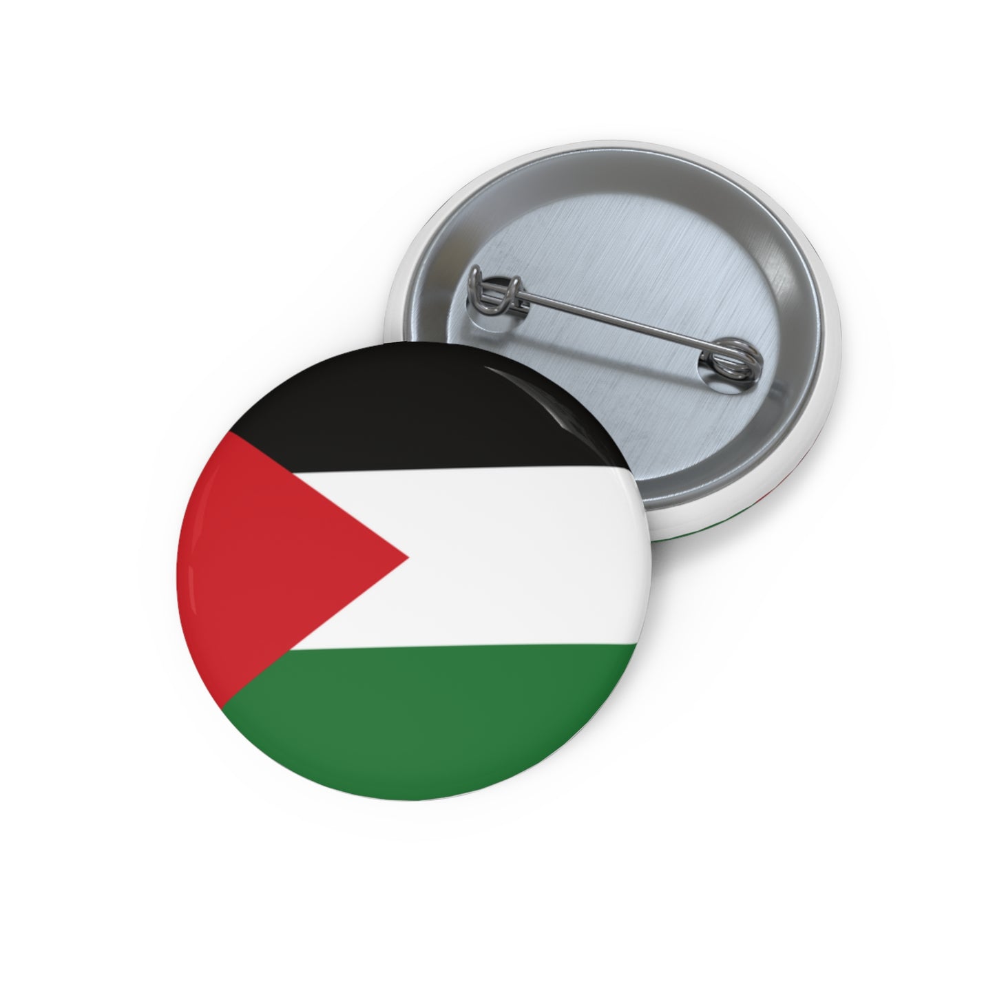 Palestinian Flag Palestine Solidarity Free Gaza Pin Badge Button