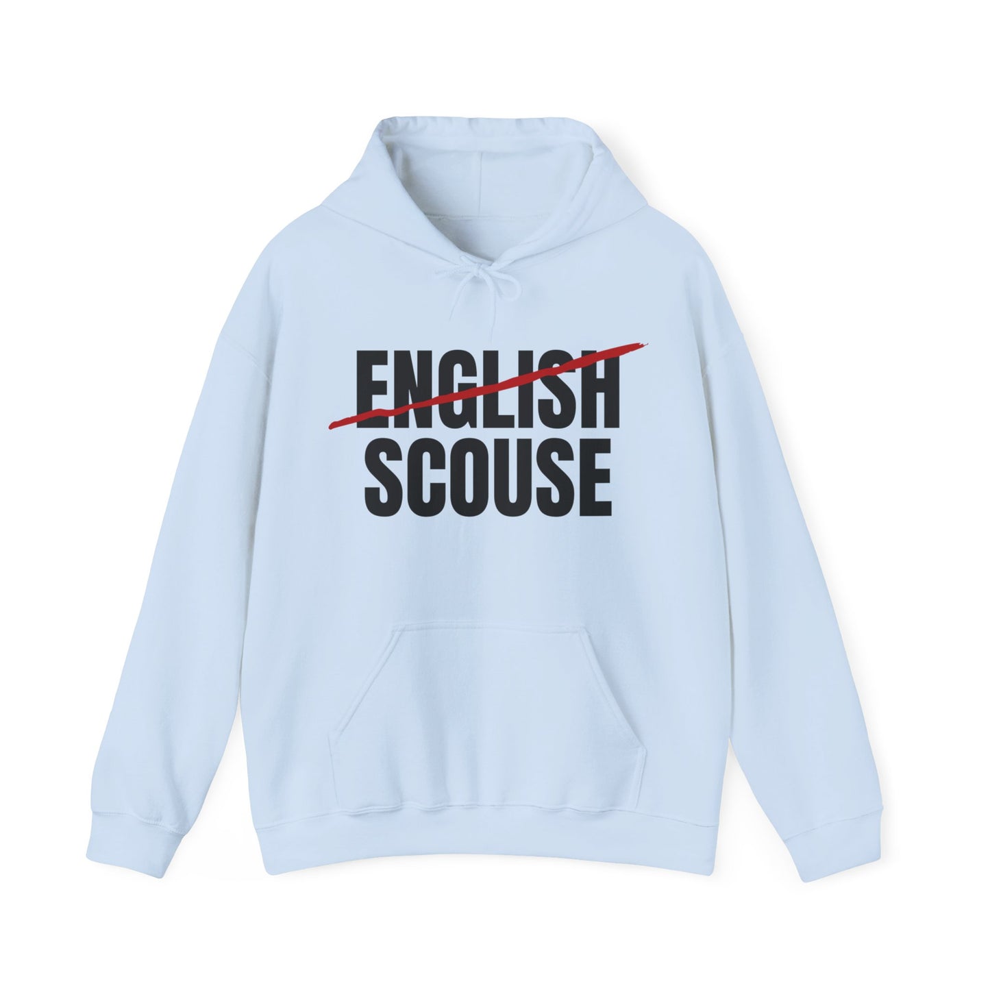 Scouse Not English Liverpool Scouser People's Republic of Liverpool Unisex Heavy Blend Hooded Sweatshirt