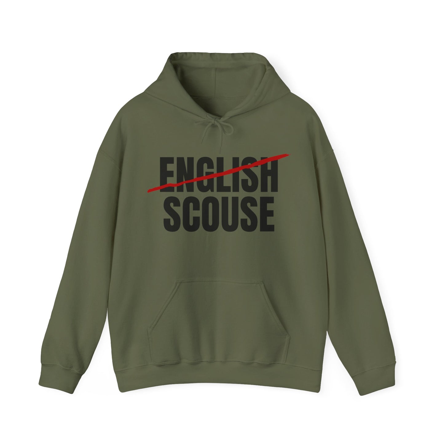 Scouse Not English Liverpool Scouser People's Republic of Liverpool Unisex Heavy Blend Hooded Sweatshirt