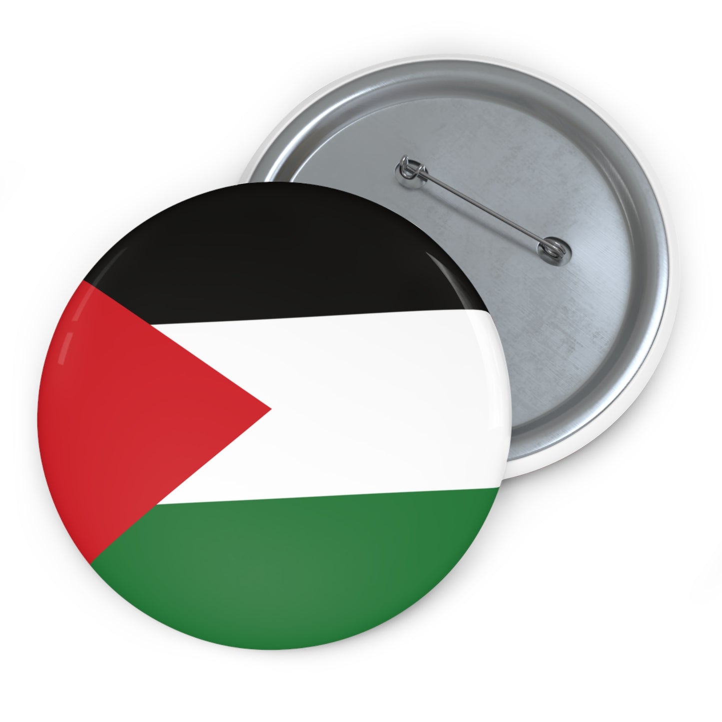 Palestinian Flag Palestine Solidarity Free Gaza Pin Badge Button