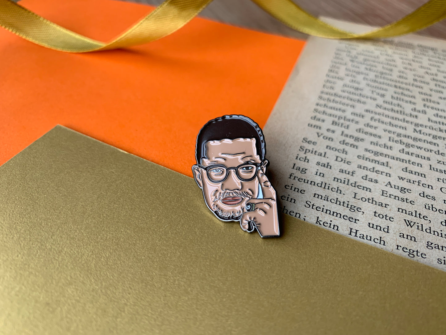 BLM Civil Rights Leader Malcolm X Enamel Pin Badge