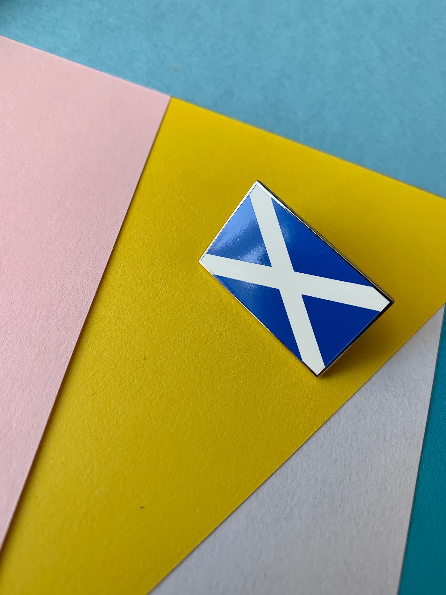 Scottish Saltire Scotland Flag Enamel Pin Badge