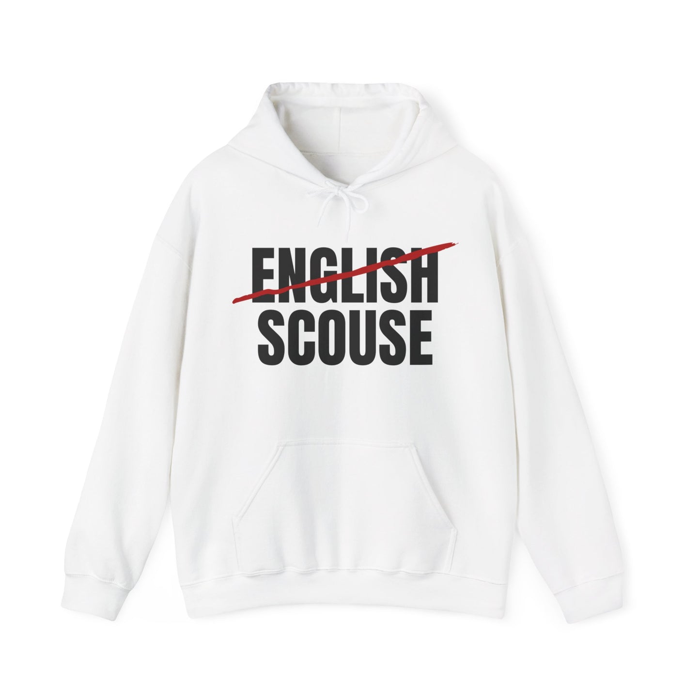Scouse Not English Liverpool Scouser People's Republic of Liverpool Unisex Heavy Blend Hooded Sweatshirt