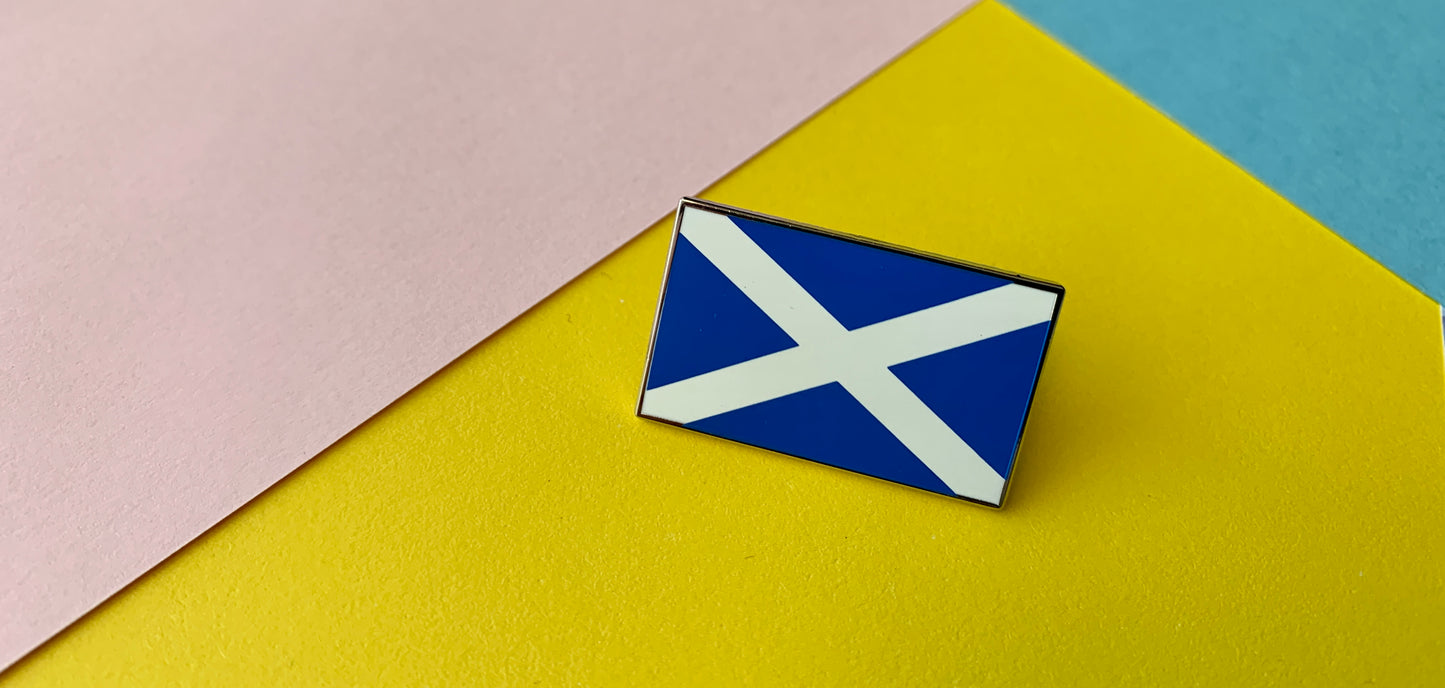 Scottish Saltire Scotland Flag Enamel Pin Badge