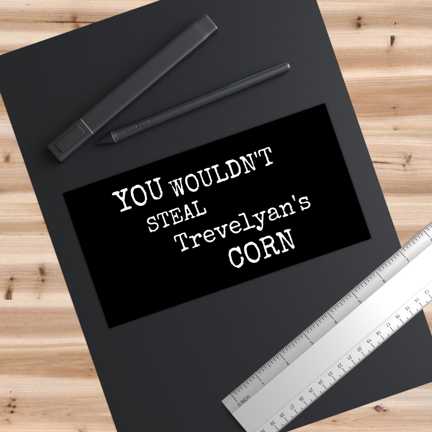 Irish Republican You Wouldn't Steal Trevelyan's Corn Anti Piracy Retro Fields of Athenry United Ireland Bumper Sticker