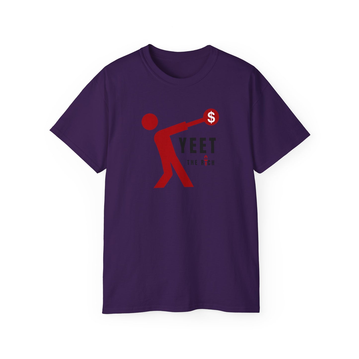 Yeet The Rich Socialist Communist Anti Capitalist Hammer Throw Track and Field Unisex Ultra Cotton Tee