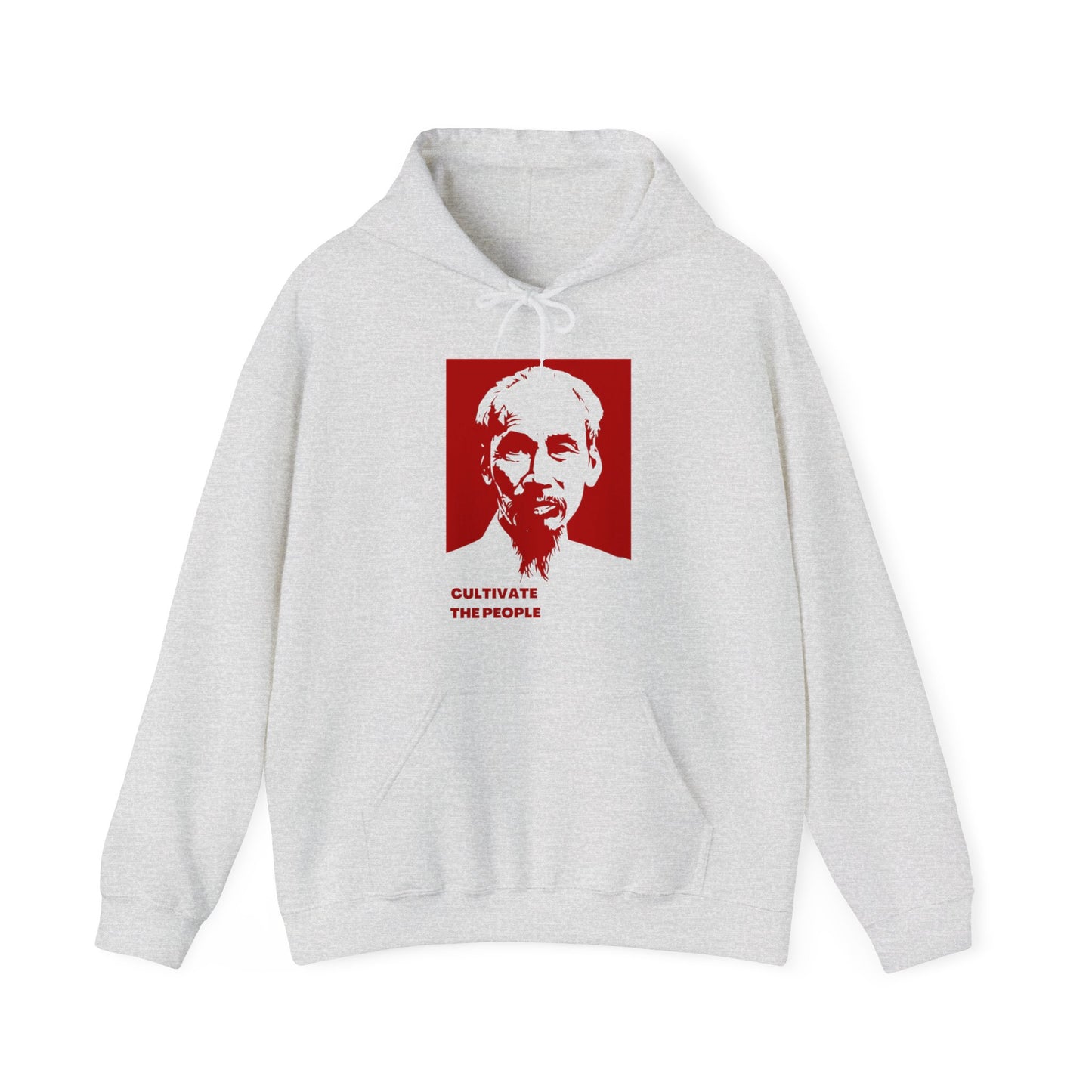 Ho Chi Minh Cultivate The People Vietnam Cold War Revolutionary Uncle Ho Unisex Heavy Blend™ Hooded Sweatshirt