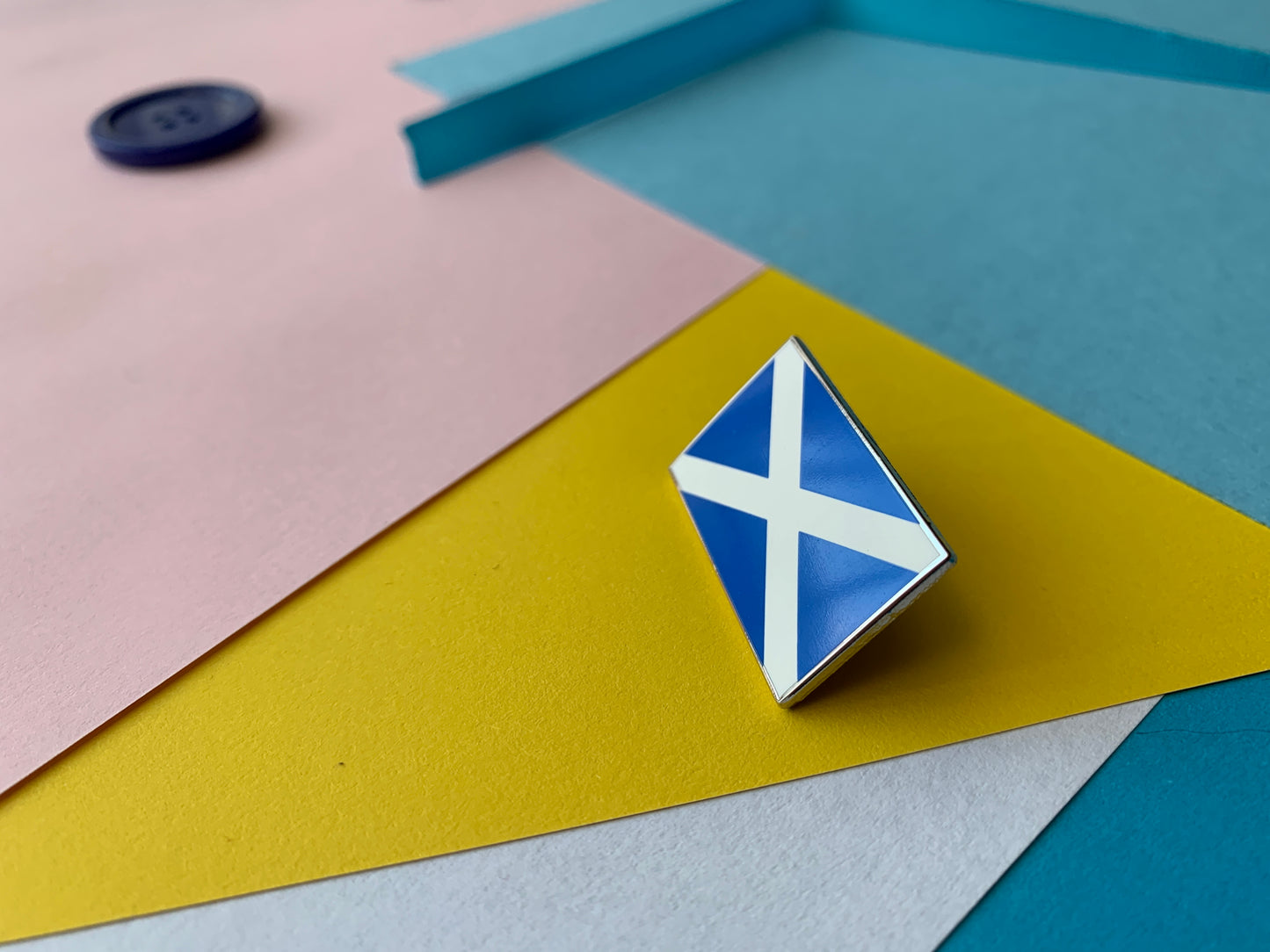 Scottish Saltire Scotland Flag Enamel Pin Badge