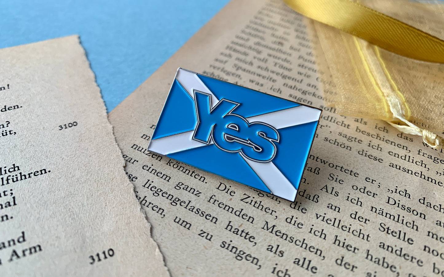 Scottish Independence Saltire Indie Ref 2 Vote Yes Scotland Enamel Pin Badge