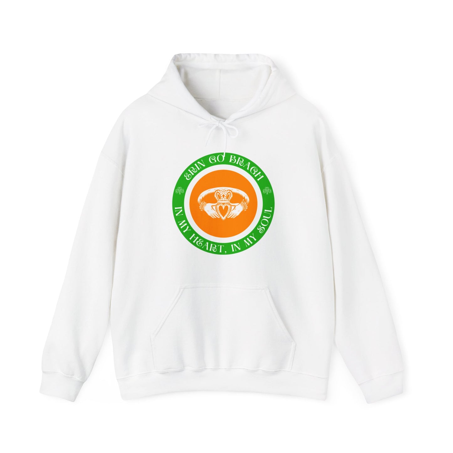 Ireland Erin go Bragh In My Heart In My Soul Claddagh Irish Republican United Ireland Celtic Unisex Heavy Blend™ Hooded Sweatshirt