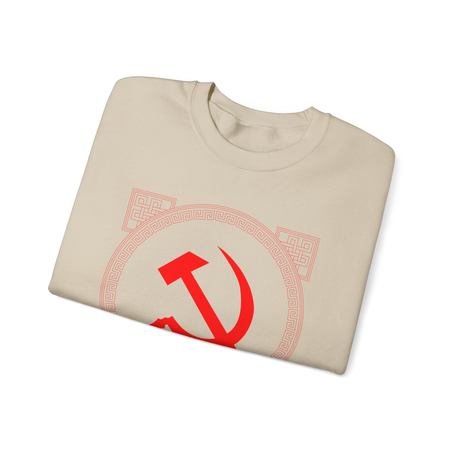 Communist Hammer and Sickle with Chinese East Asian Style Boarder Leftist Socialist Unisex Heavy Blend™ Crewneck Sweatshirt