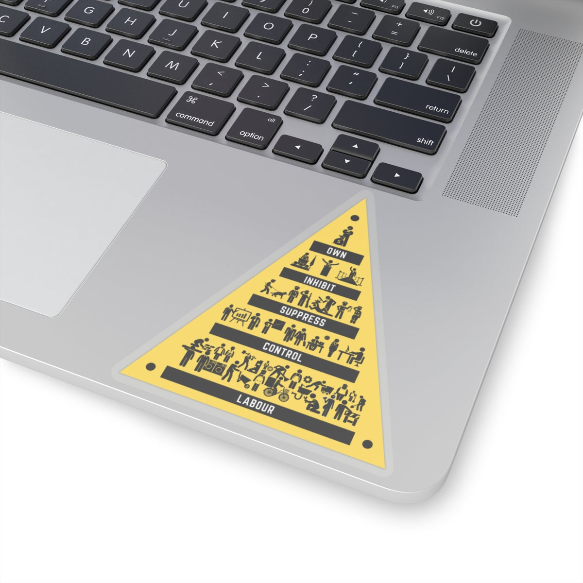Communist The Modern Pyramid of Capitalism Socialist Society Kiss-Cut Sticker