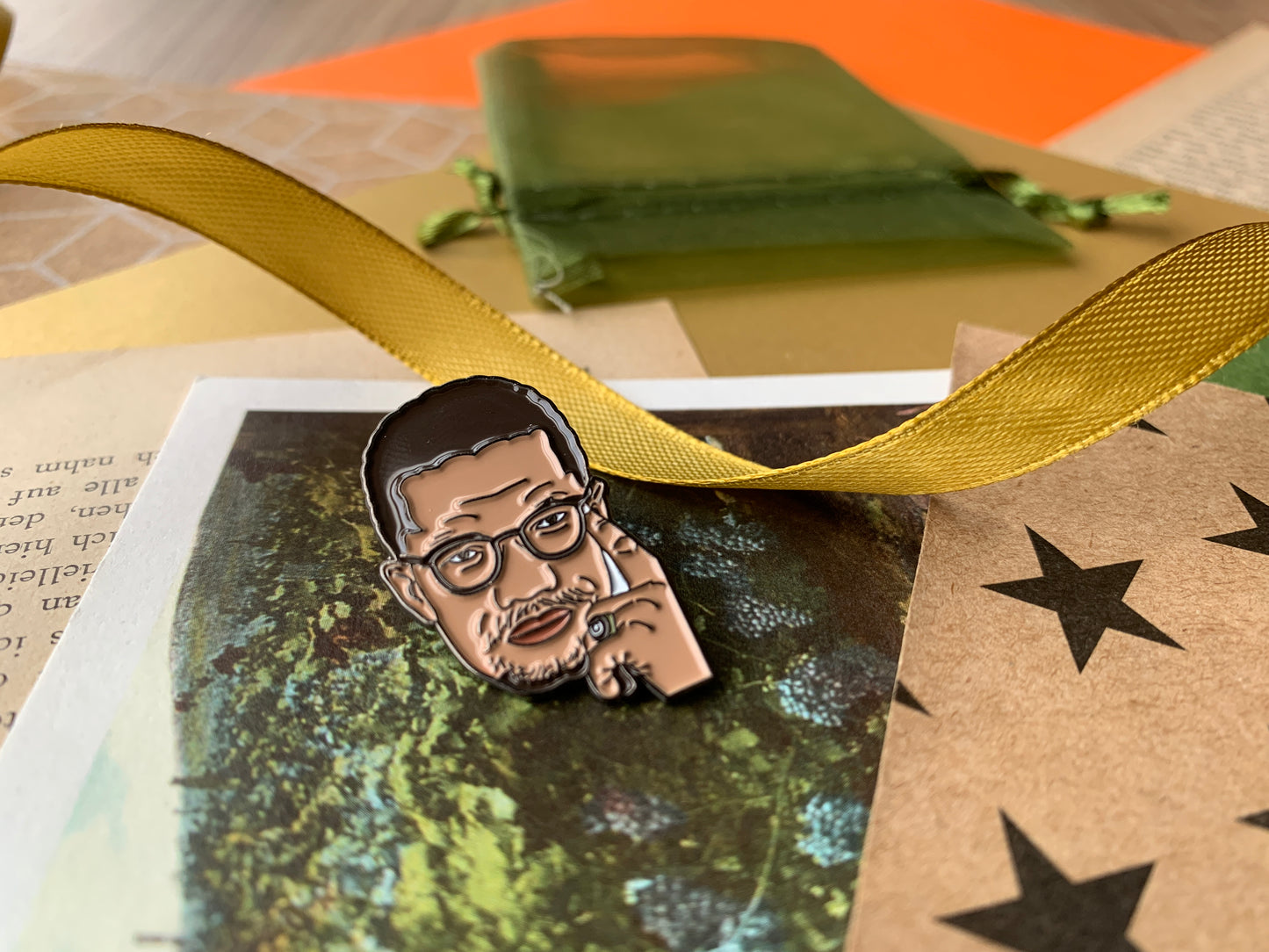 BLM Civil Rights Leader Malcolm X Enamel Pin Badge