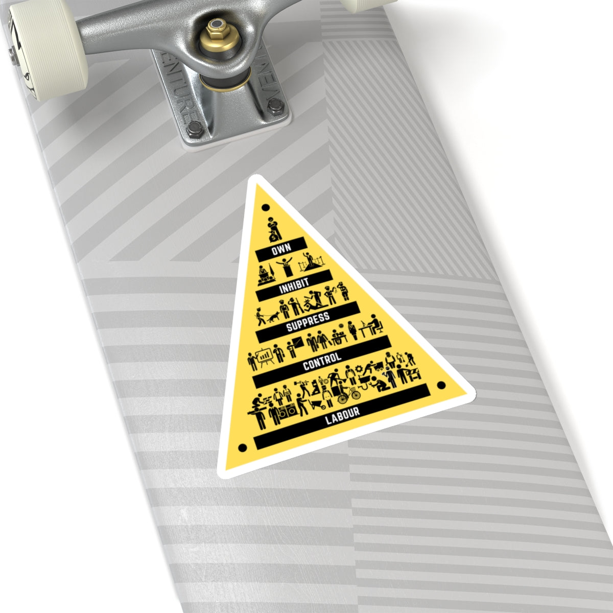 Communist The Modern Pyramid of Capitalism Socialist Society Kiss-Cut Sticker