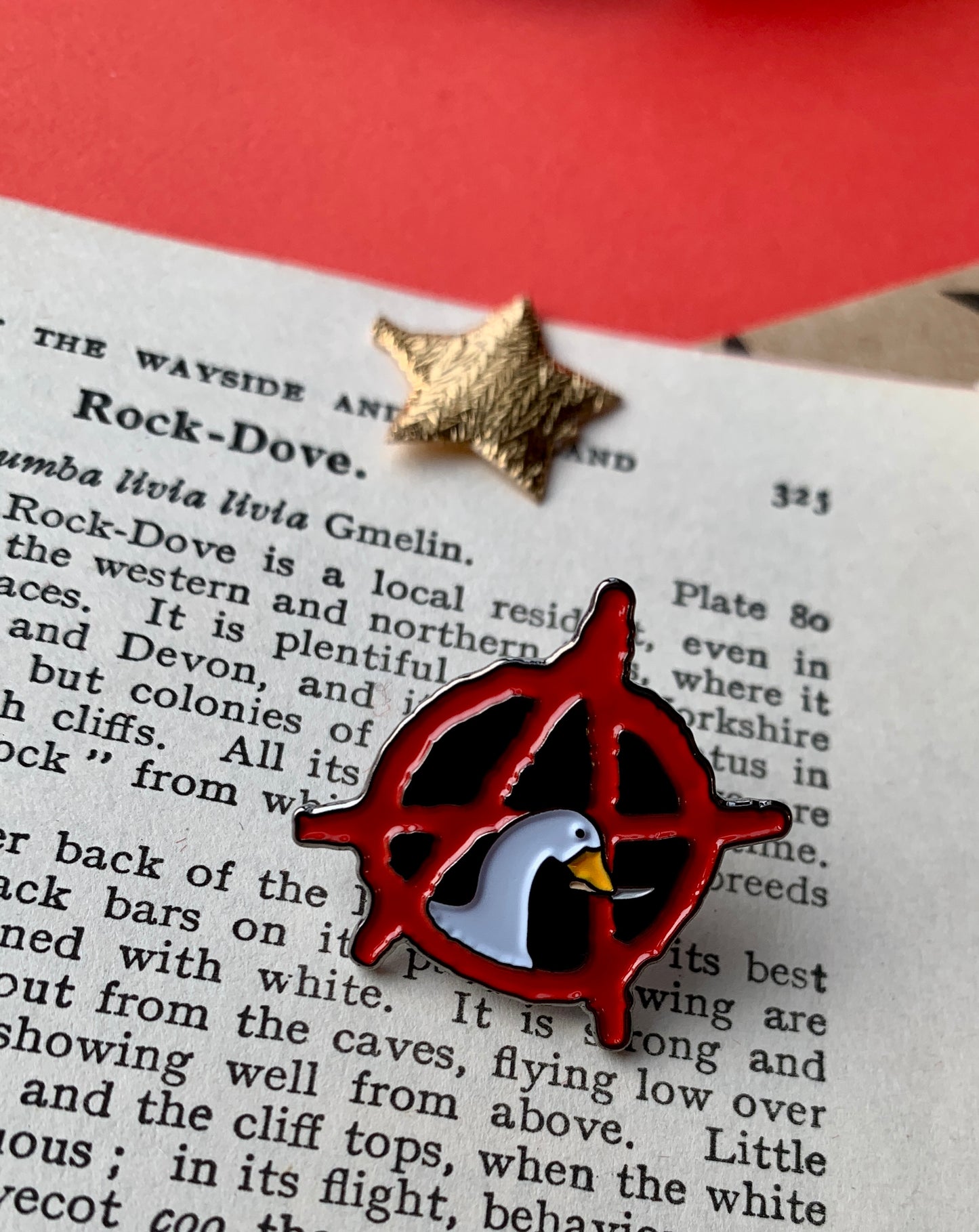 Anarchist Goose Anarchy A Leftist Video Game Pin Badge