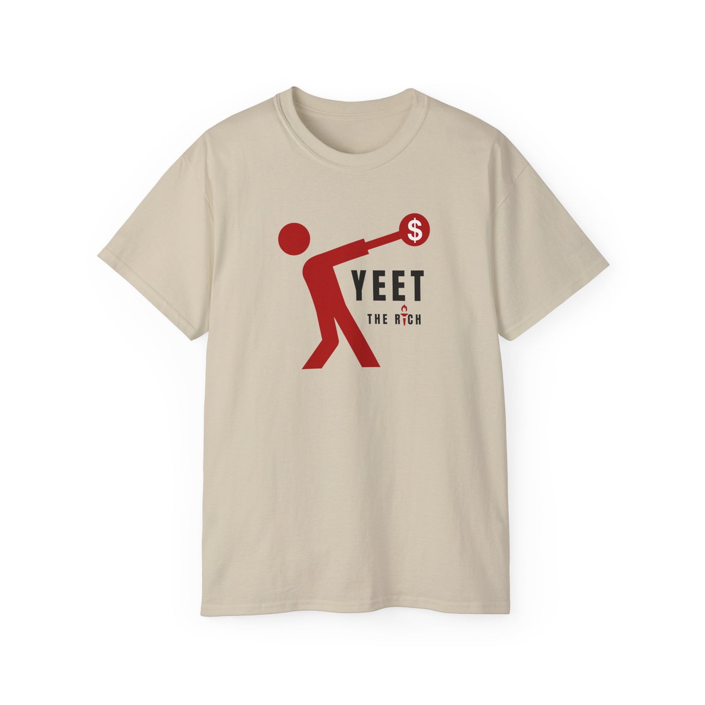 Yeet The Rich Socialist Communist Anti Capitalist Hammer Throw Track and Field Unisex Ultra Cotton Tee