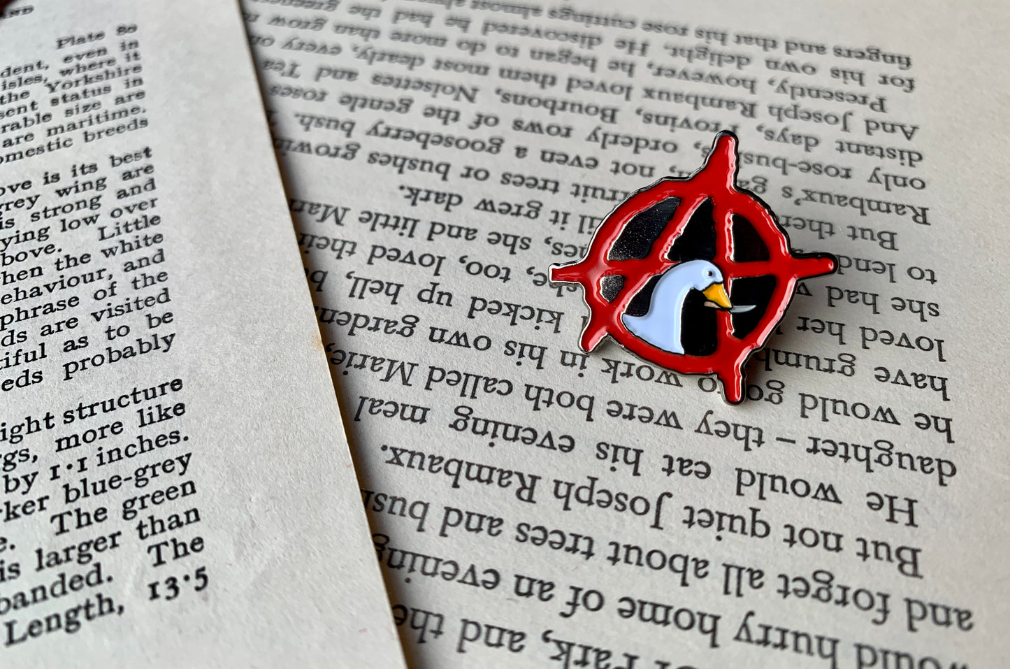 Anarchist Goose Anarchy A Leftist Video Game Pin Badge