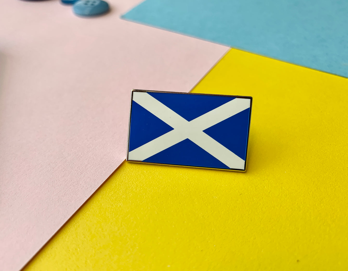 Scottish Saltire Scotland Flag Enamel Pin Badge