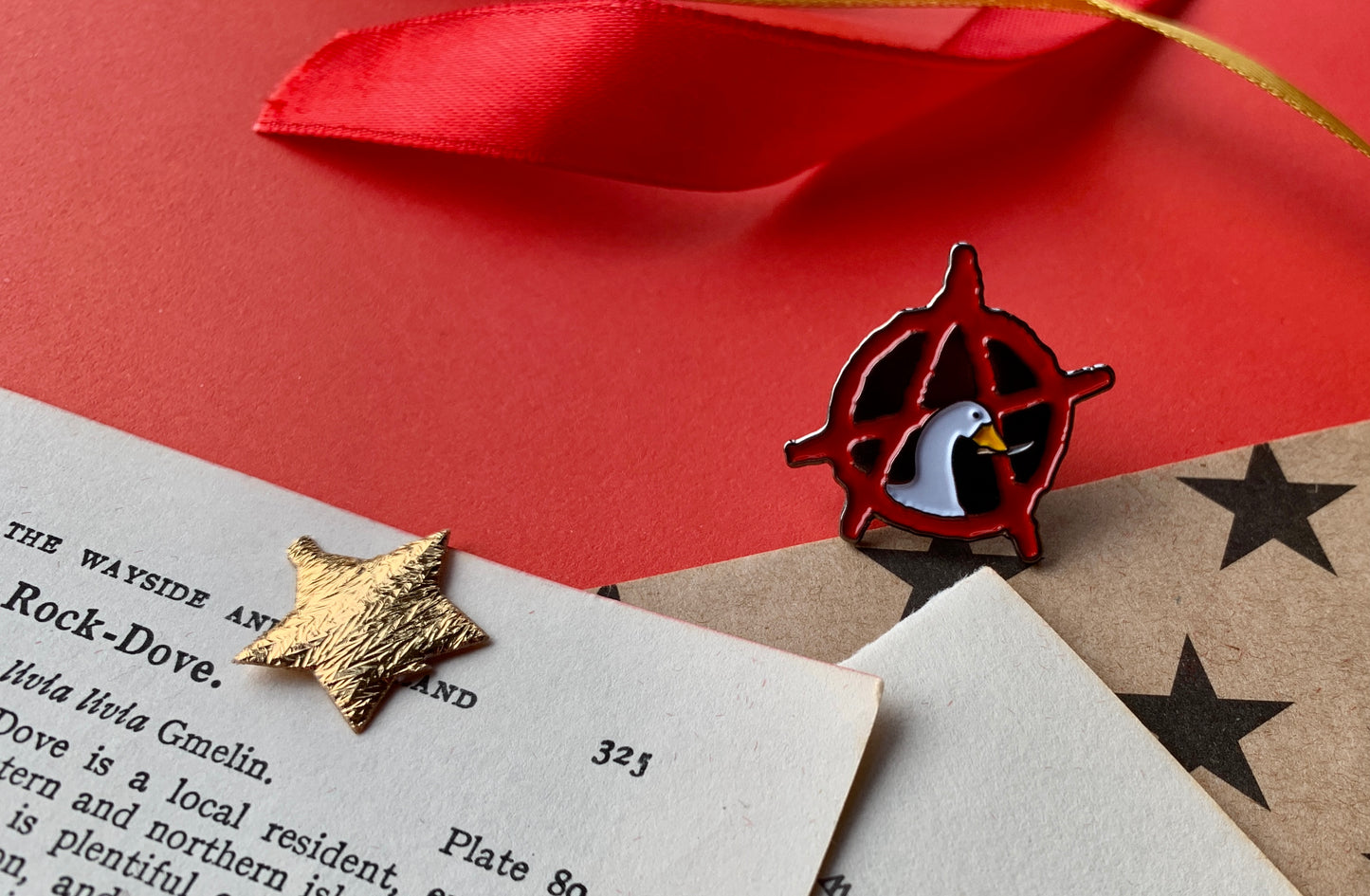 Anarchist Goose Anarchy A Leftist Video Game Pin Badge