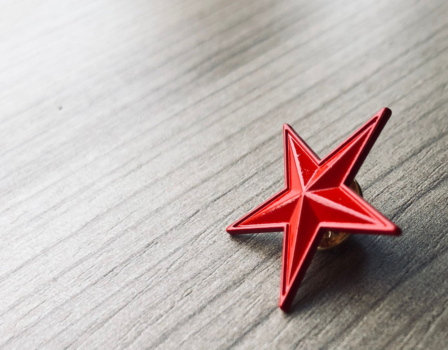 Leftist Red Star Socialist Communist Enamel Pin Badge