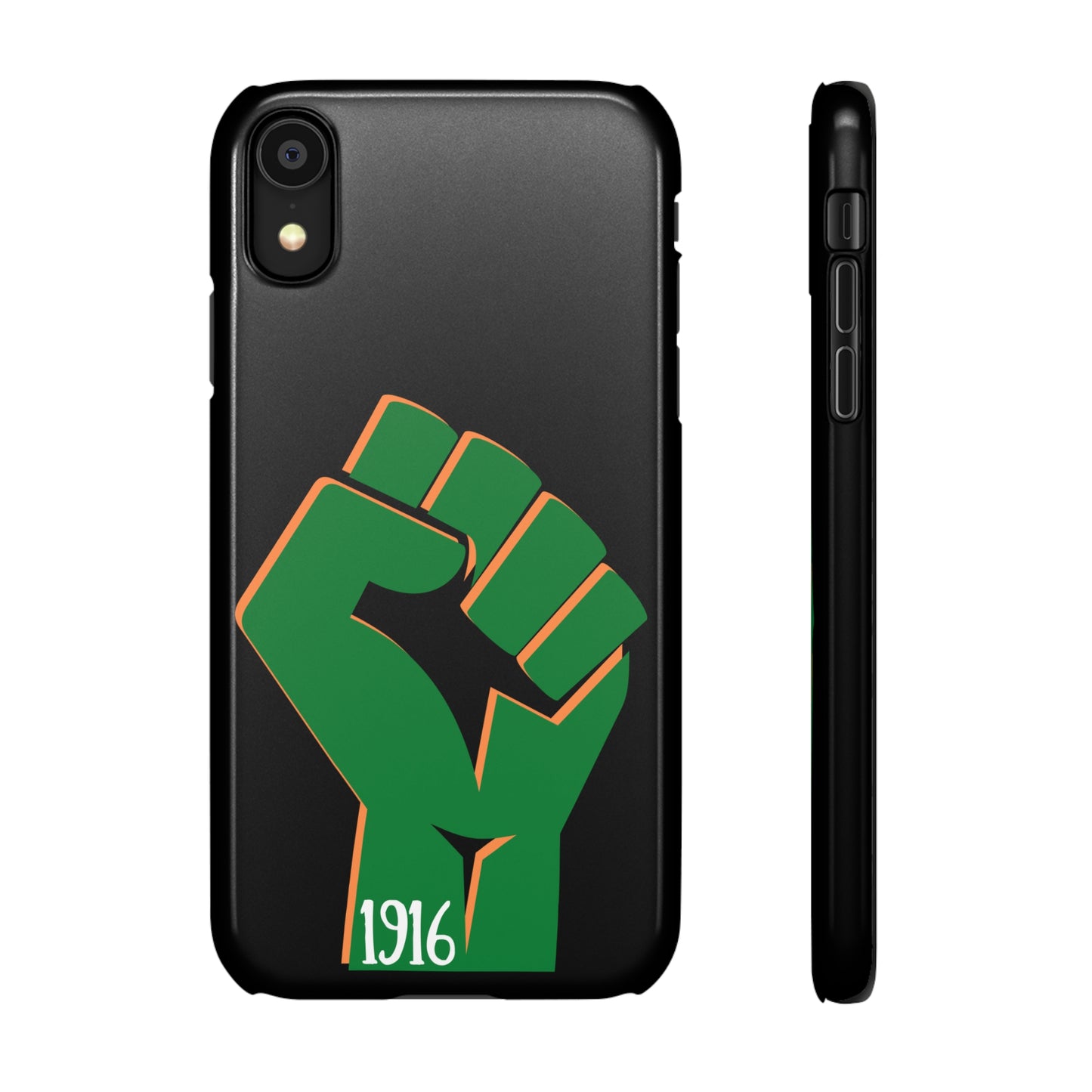 Irish Flag Fist Tricolour 1916 Easter Rising IRA Commemorative iPhone and Samsung Galaxy Snap Phone Cases