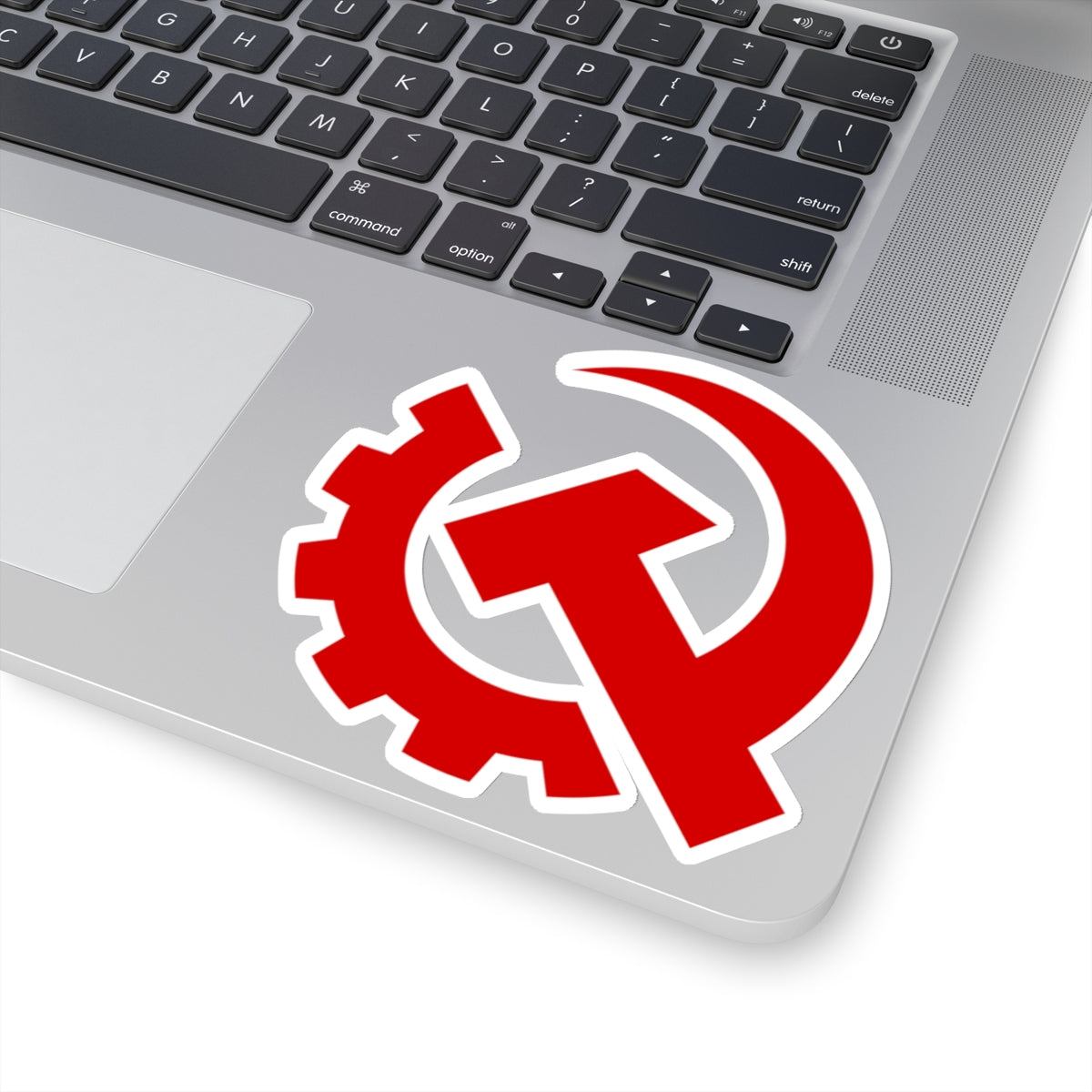 Leftist Industrial Style Hammer and Sickle Communist Socialist Bubble-Free Sticker