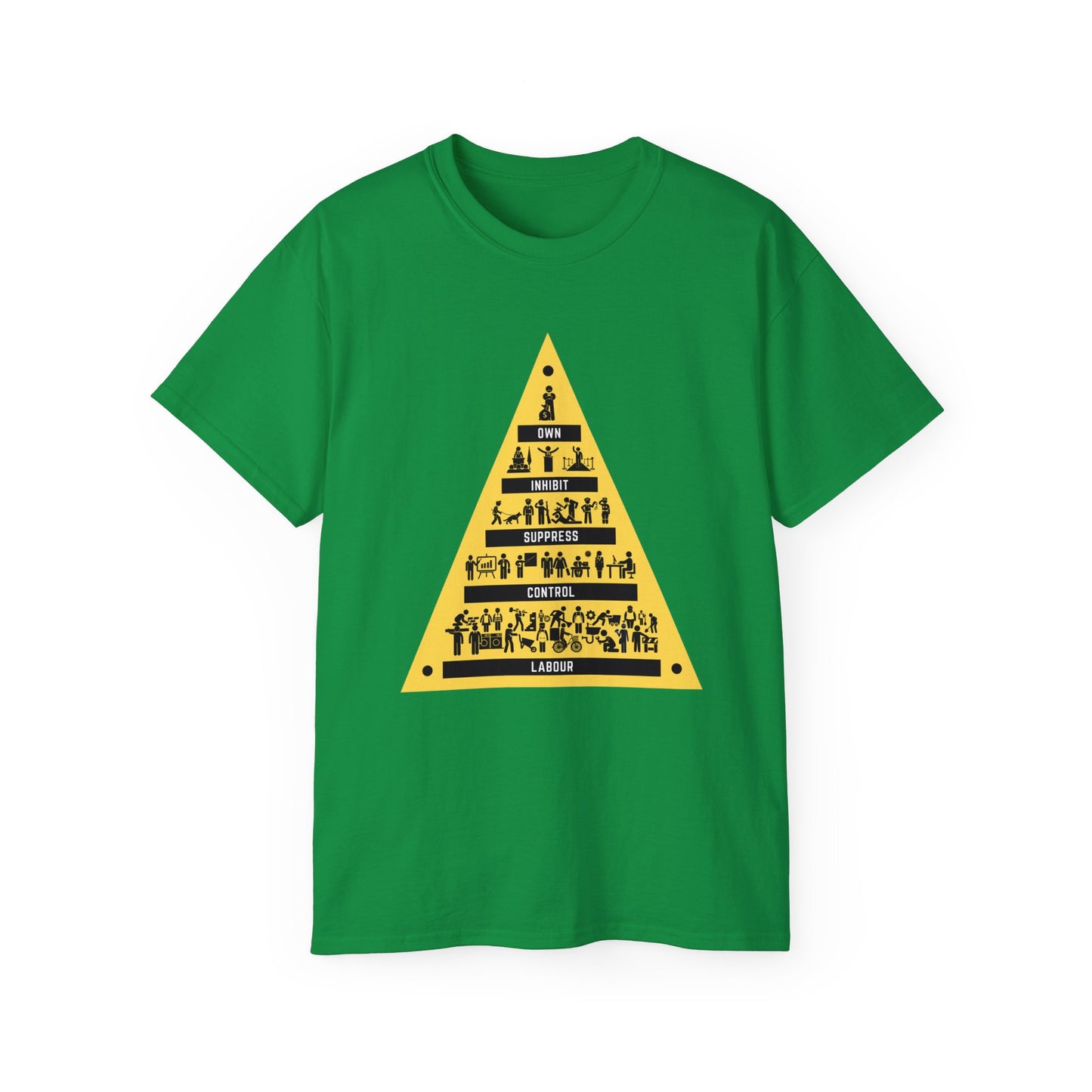 Leftist The Modern Pyramid of Capitalism Socialist Society Communist Unisex Ultra Cotton Tee