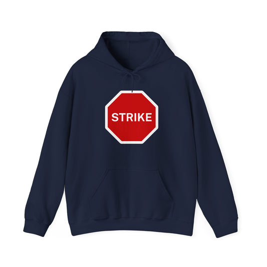 Labour Union Strike Stop Sign Red Leftist Socialist Trade Union Hoodie Unisex Heavy Blend Hooded Sweatshirt