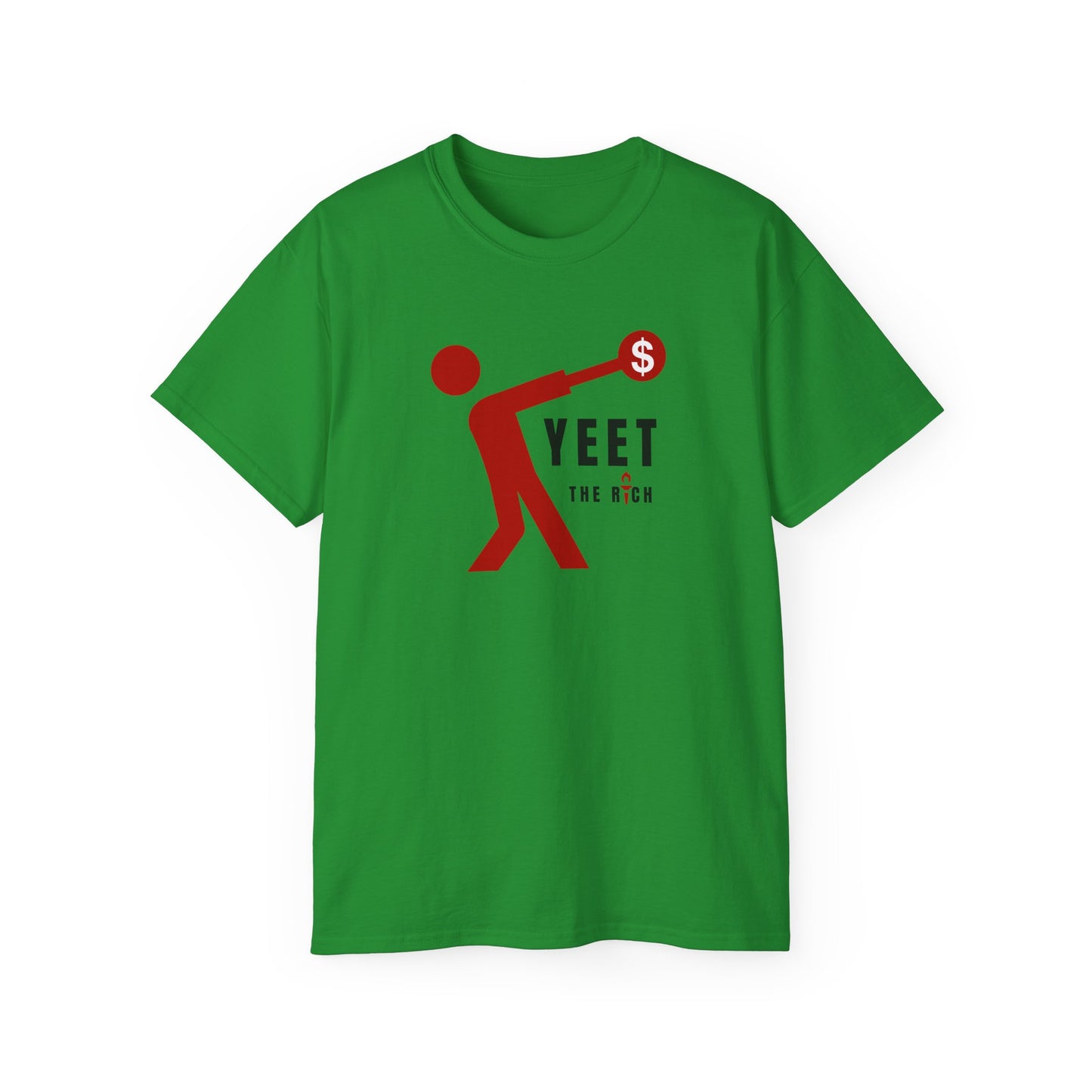 Yeet The Rich Socialist Communist Anti Capitalist Hammer Throw Track and Field Unisex Ultra Cotton Tee