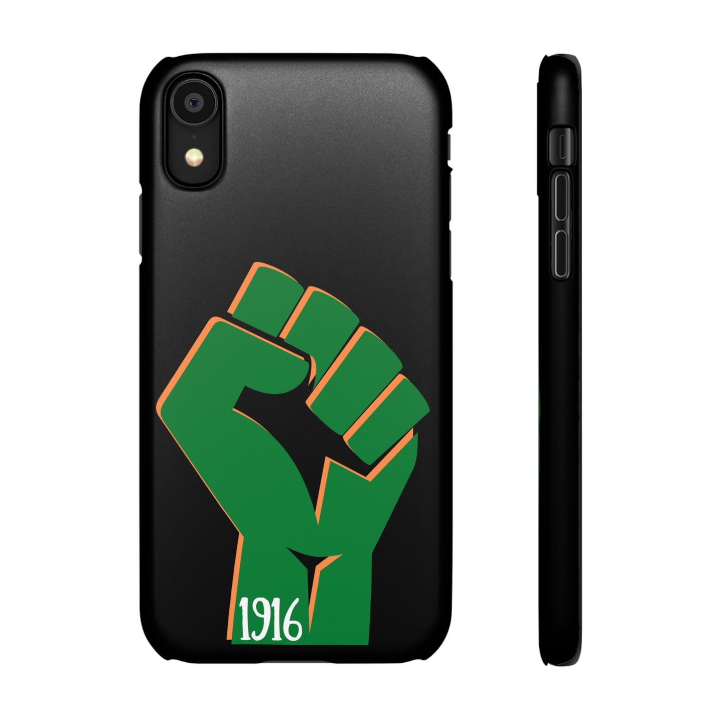 Irish Flag Fist Tricolour 1916 Easter Rising IRA Commemorative iPhone and Samsung Galaxy Snap Phone Cases