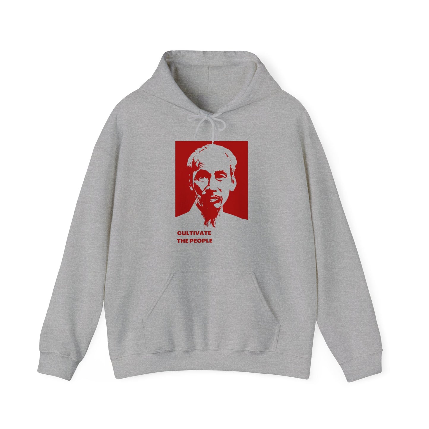 Ho Chi Minh Cultivate The People Vietnam Cold War Revolutionary Uncle Ho Unisex Heavy Blend™ Hooded Sweatshirt