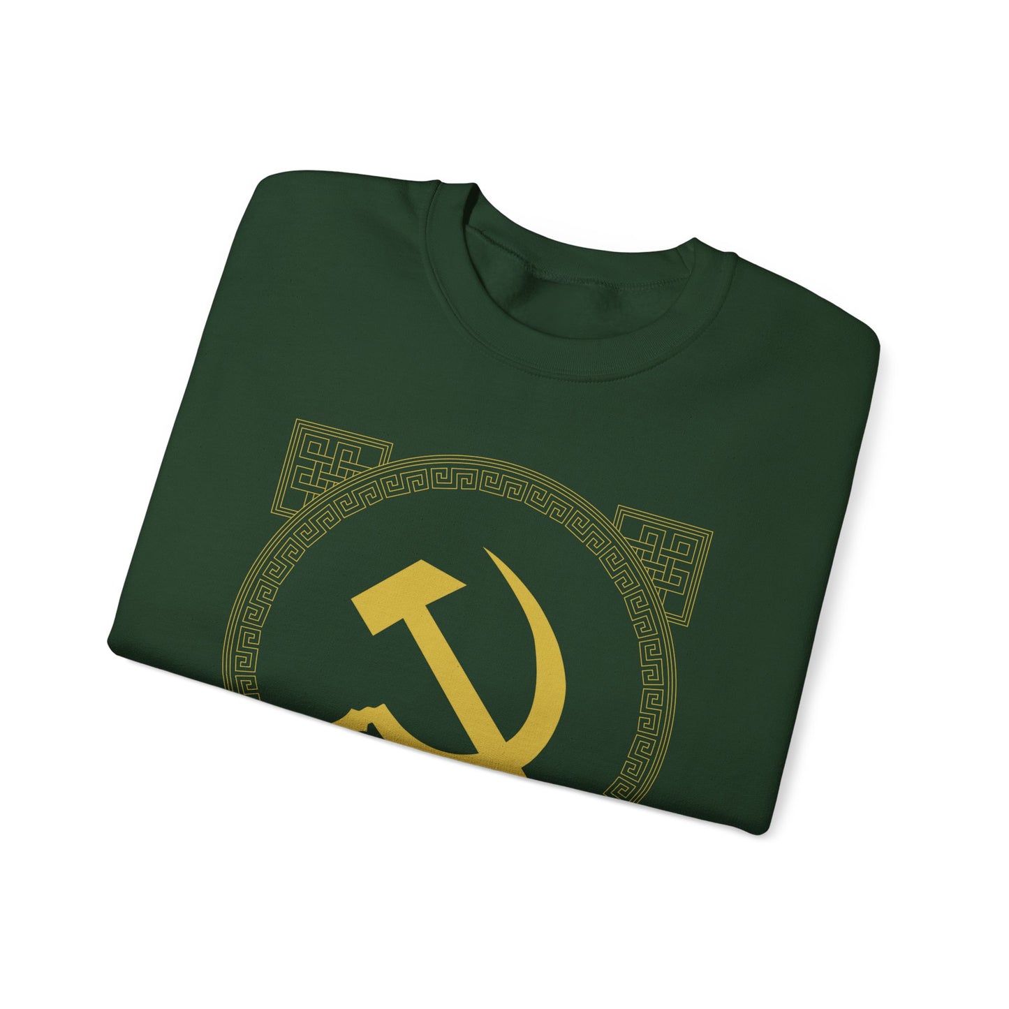 Communist Hammer and Sickle with Chinese East Asian Style Boarder Leftist Socialist Unisex Heavy Blend™ Crewneck Sweatshirt