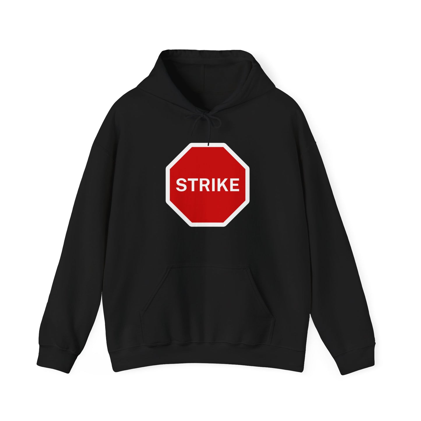 Labour Union Strike Stop Sign Red Leftist Socialist Trade Union Hoodie Unisex Heavy Blend Hooded Sweatshirt