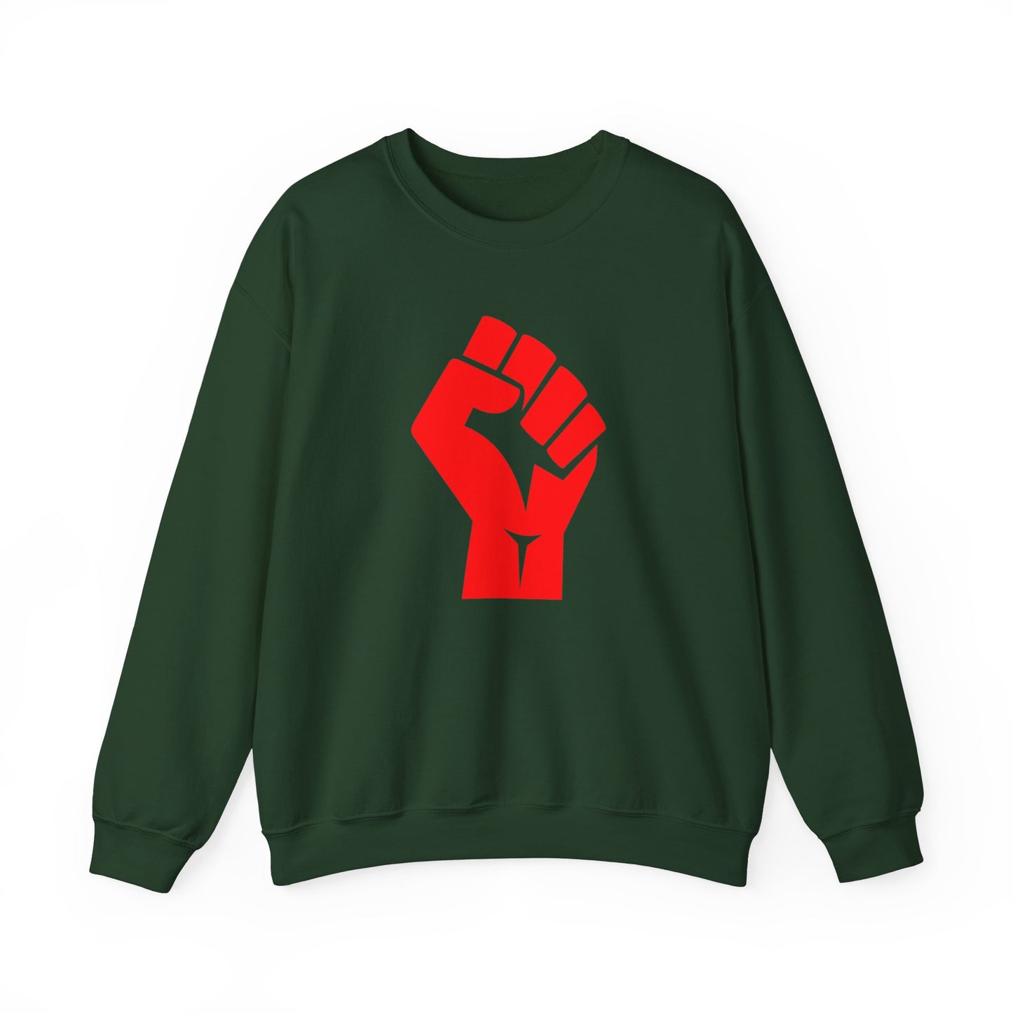 Leftist Solidarity Red Fist Socialist Communist Unisex Heavy Blend™ Crewneck Sweatshirt