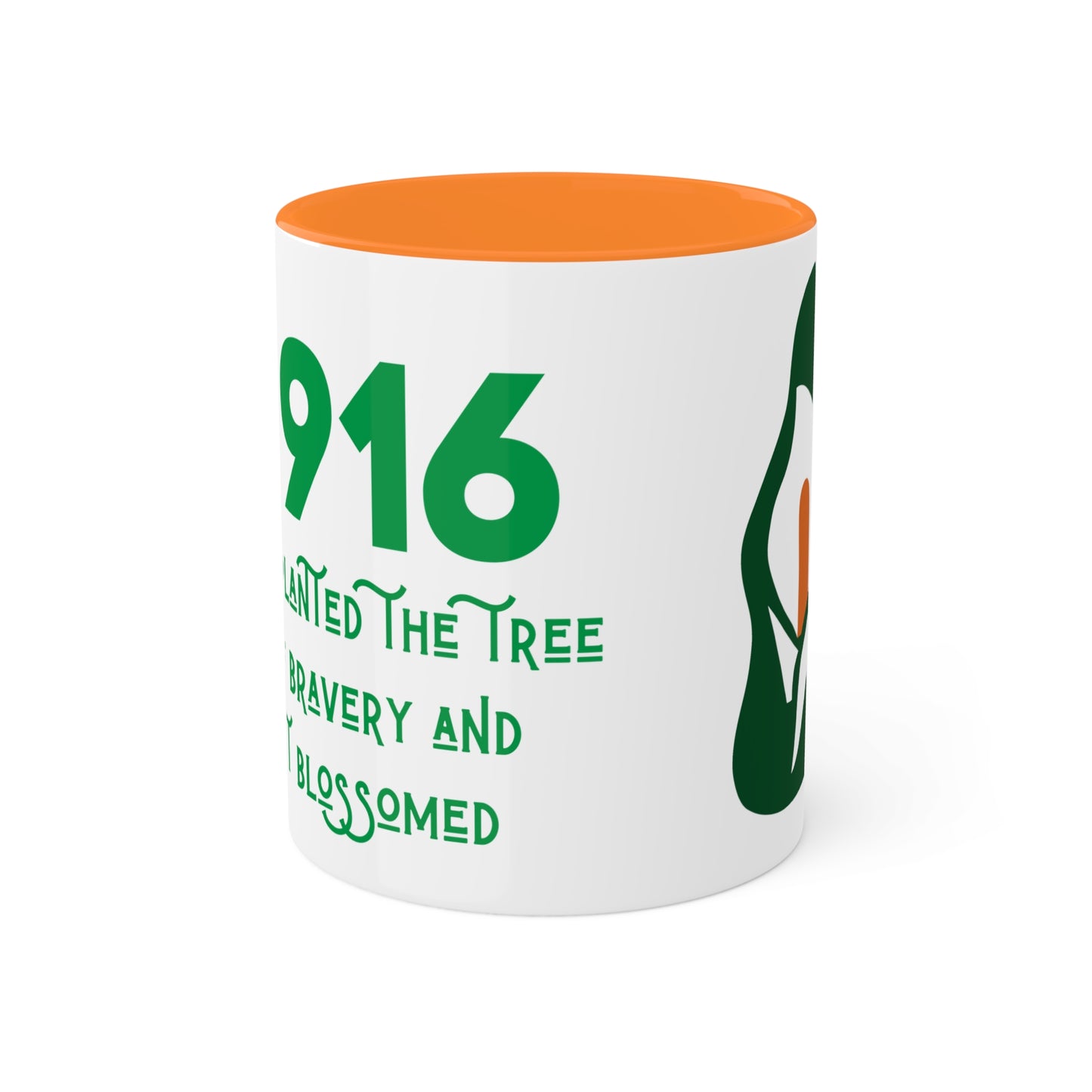 Irish 1916 Easter Rising We Planted the Tree of Bravery United Ireland Erin go Bragh Tiocfaidh ár la Irish Republican Colourful Mug