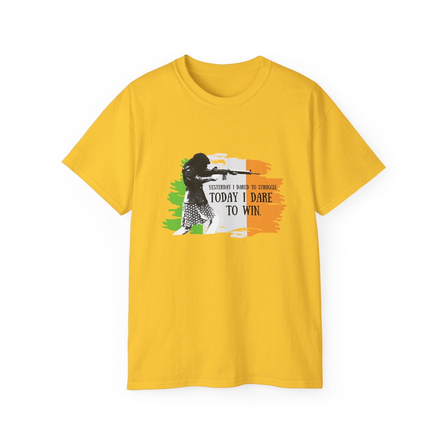 Woman Solider Bernadette Devlin Quote IRA Irish Republican International Woman's Day Unisex Ultra Cotton Tee