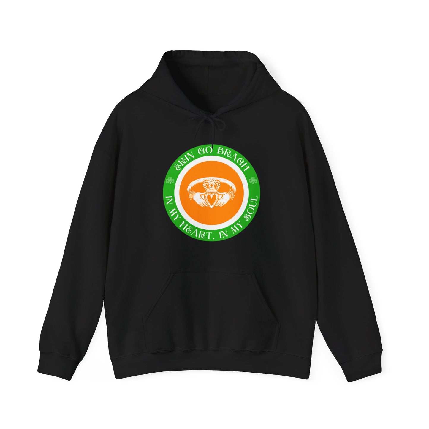 Ireland Erin go Bragh In My Heart In My Soul Claddagh Irish Republican United Ireland Celtic Unisex Heavy Blend™ Hooded Sweatshirt