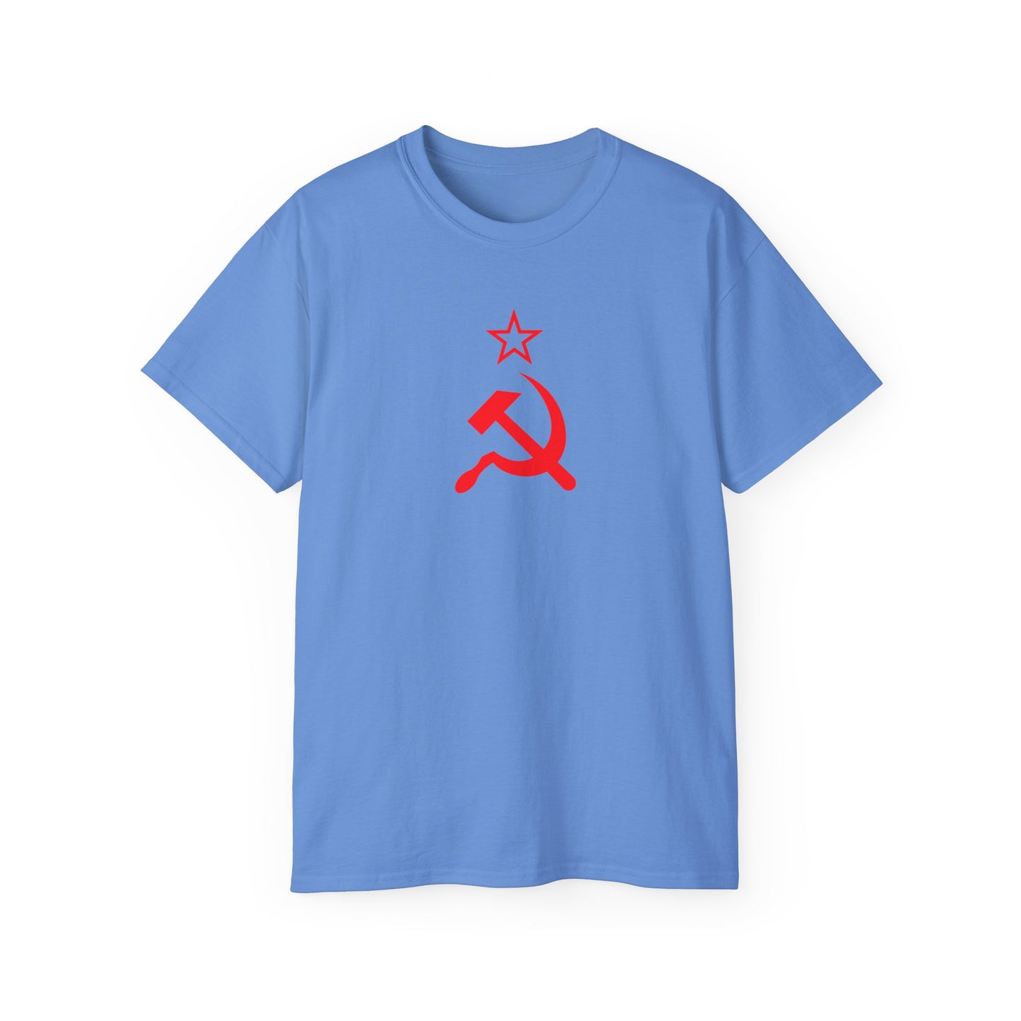 Communist USSR CCCP Red Hammer and Sickle Socialist Leftist Short Sleeve Unisex Ultra Cotton Tee